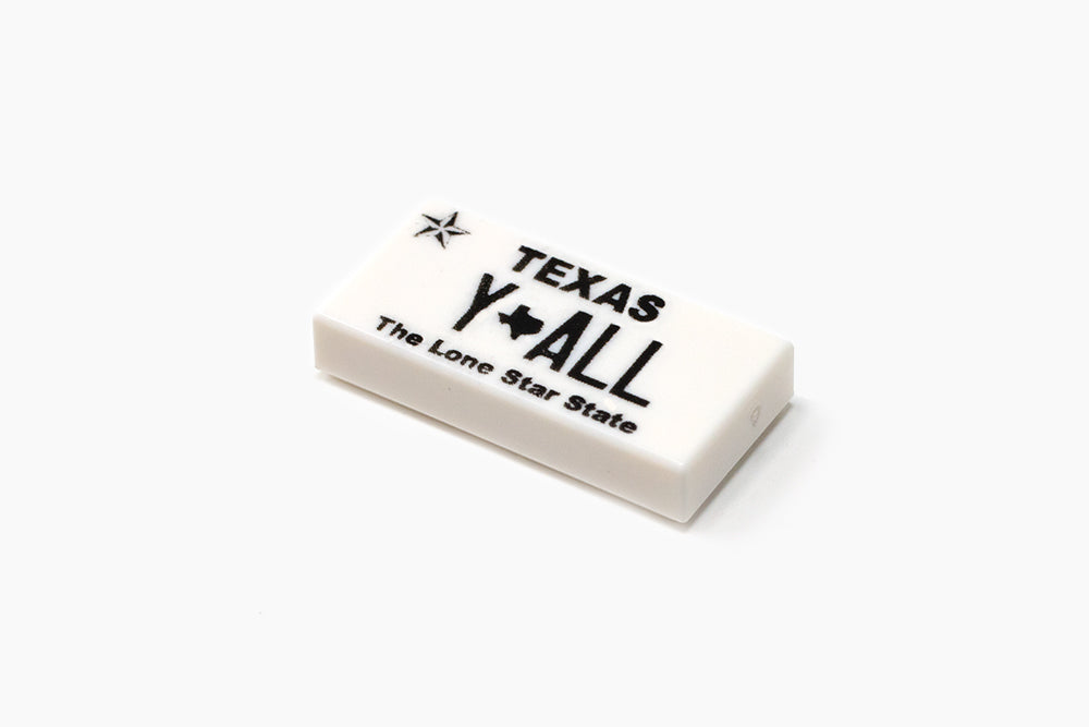 License Plate - Tx - Y’all – Brickrock Press