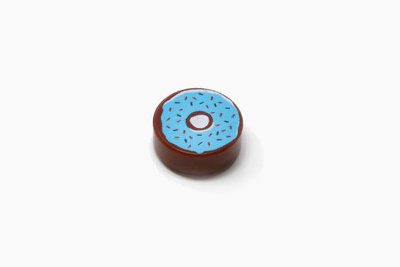 Donut - Chocolate w/ Blue Icing