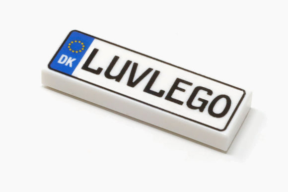 License Plate - Euro - LUV LEGO