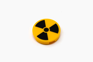 Radiation - Round 2x2 - Bright Orange