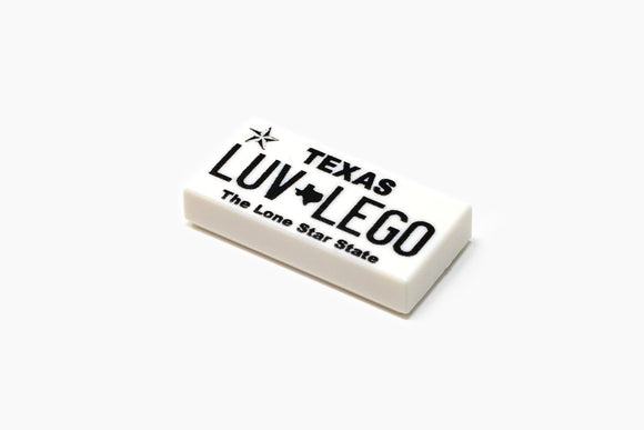 License Plate - TX - LUVLEGO